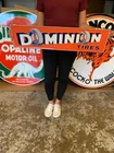 Antique Vintage Old Style Sign Dominion Tires Made in USA