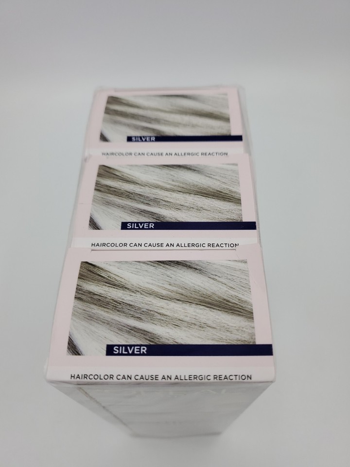 3x L'Oreal Le Color Gloss One Step Toning Gloss • For Gray Hair SILVER