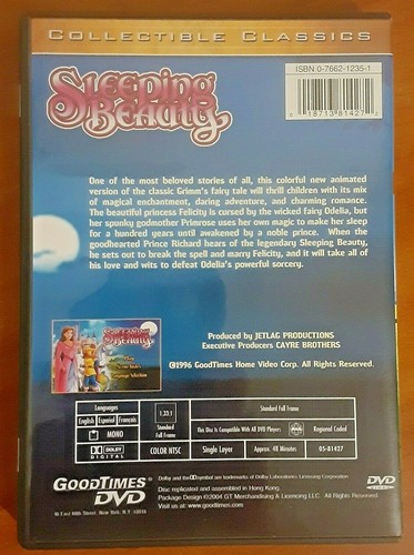 RARE HTF OOP Sleeping Beauty DVD 2004 Collectible Classics Good Times Goodtimes - Picture 2 of 4