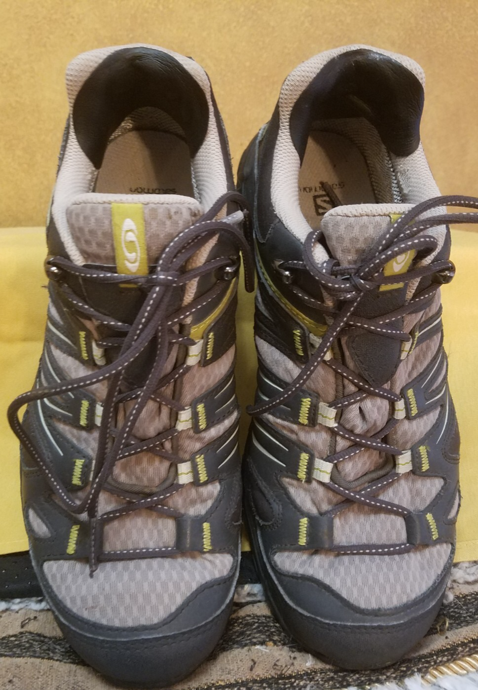 Scarpe stringate donna SALOMON Ellipse GTX escursionismo passeggio esercizio marrone nero 7 5