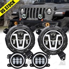 Halo Led Headlights Combo For Jeep Wrangler Jl Gladiator 2018 19 2020 2021 2022 Halo Led Headlights Combo For Jeep Wrangler Jl Gladiator 2018 19 2020 2021 2022