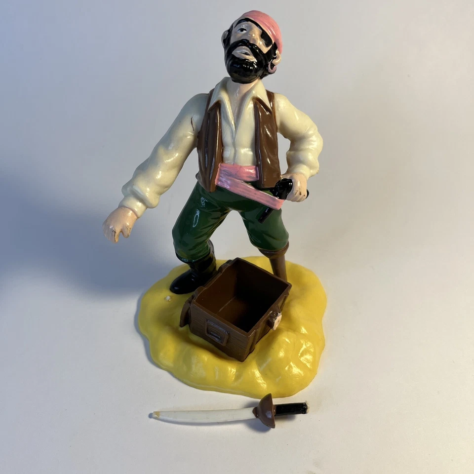 Wilton Pirate Cake Topper 5,5 pulgadas Treasure Cofre 1979 Plástico Hong Kong Cumpleaños Foto 3 de 4