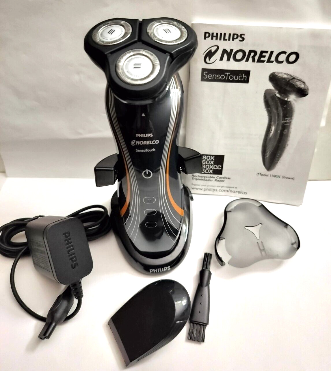 Philips Norelco RQ11 1160x Sensotouch Wet & Dry Shaver with trimmer Black