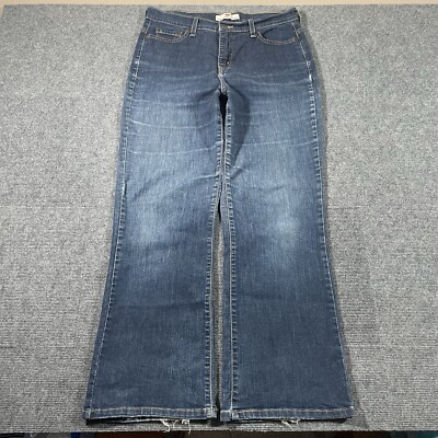 Levis 512 Denim Jeans Womens Sz 12 S/C Perfectly Slimming Blue Bootcut Western