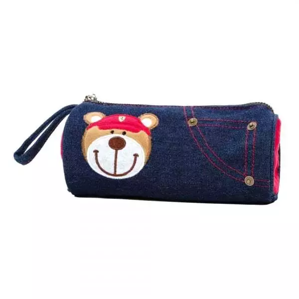 Ferrari Teddy Bear Denim Pencil Case Organiser KIDS