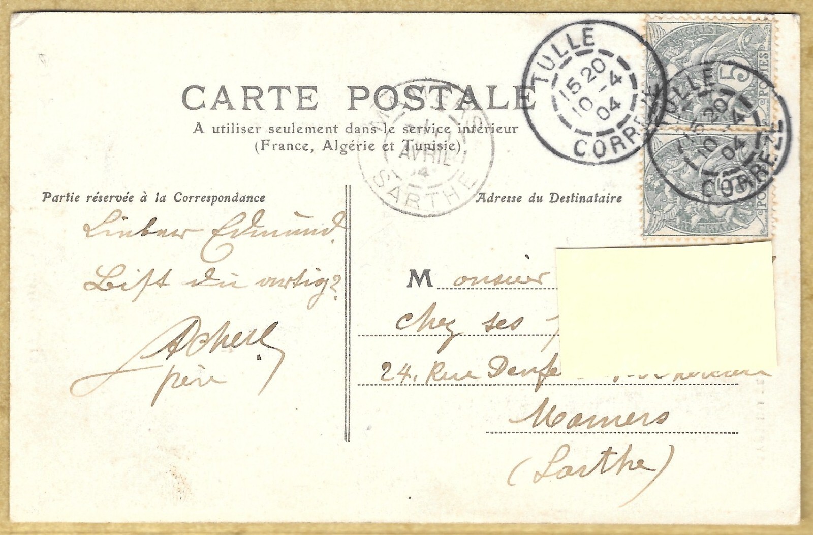 19 CPA TYPES DU CENTRE Paysanne corrézienne 1904 Edit. M.T.I.L