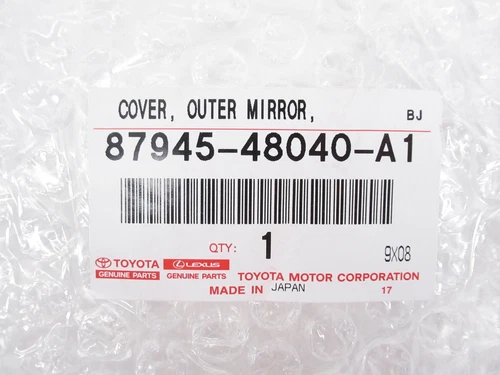 Genuine OEM Toyota 87945-48040-A1 Driver Side Mirror Cover White 2015-2018 RAV4