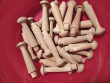 Wooden Shaker Pegs 1.75" With 1/4 In. Tenon Head Of Peg 1/2 In. Pack Of 25