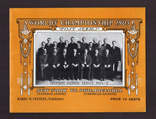 1905 GIANTS vs. ATHLETICS World Series Program Robert Opie REPRINT #438 of 1,000