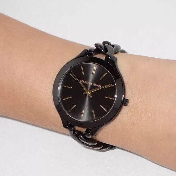 Michael Kors Runway MK3317 Black Slim 