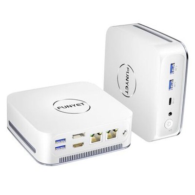 Mini PC Gaming PC, Desktop Computer with Intel 12th Gen Alder 16GB+512GB White