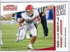 RODNEY ANDERSON 2019 PANINI CONTENDERS DRAFT PICKS DRAFT CLASS #9 OKLAHOMA