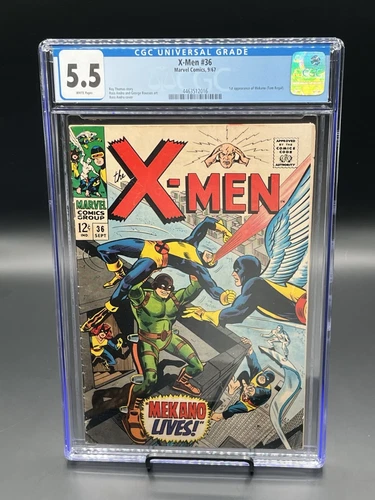 X-Men #36 (Marvel Comics September 1967) CGC Graded 5.5 WHITE PAGES