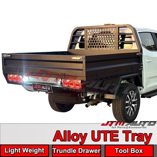 Light Weight Alloy Aluminium Ute Tray Trundle + Toolboxes to Suit Dual Cab Utes eBay