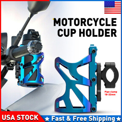 Adjustable Motorcycle Handlebar Cup Holder Mount Drink Water