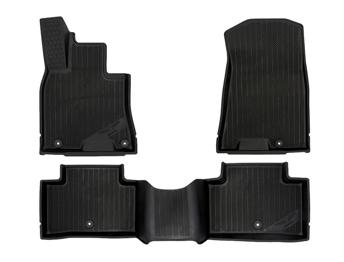 Genuine OEM All Weather Rubber Floor Mats 3PC For 2021 2023