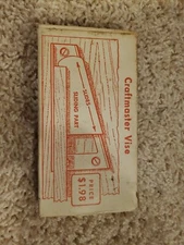 in Original Box VINTAGE Craftmaster Vise for Workbench Planing Work Holding