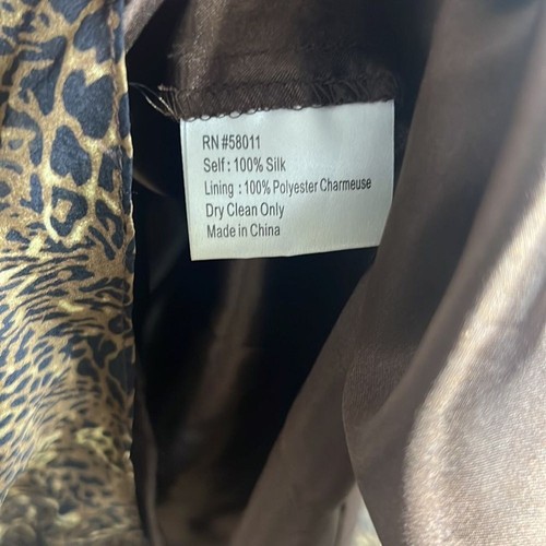 KURT THOMAS SILK LEOPARD PRINT MINI DRESS SIZE 2 - Picture 4 of 7