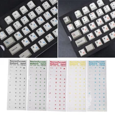 Russian Transparent Waterproof Stickers For PC Laptop Keyboard Table Letter$