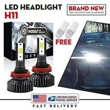 H11 LED Headlight Super Bright Bulbs Kit 6000K White 300000LM HIGH/LOW BEAM