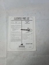 Original Dealer Illustrated Parts List McCulloch Pro Mac 8200 G83 14