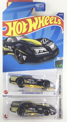 2022 Hot Wheels Black  76 Greenwood Corvette A Case Hurst Goodyear Koni Lot Of 2