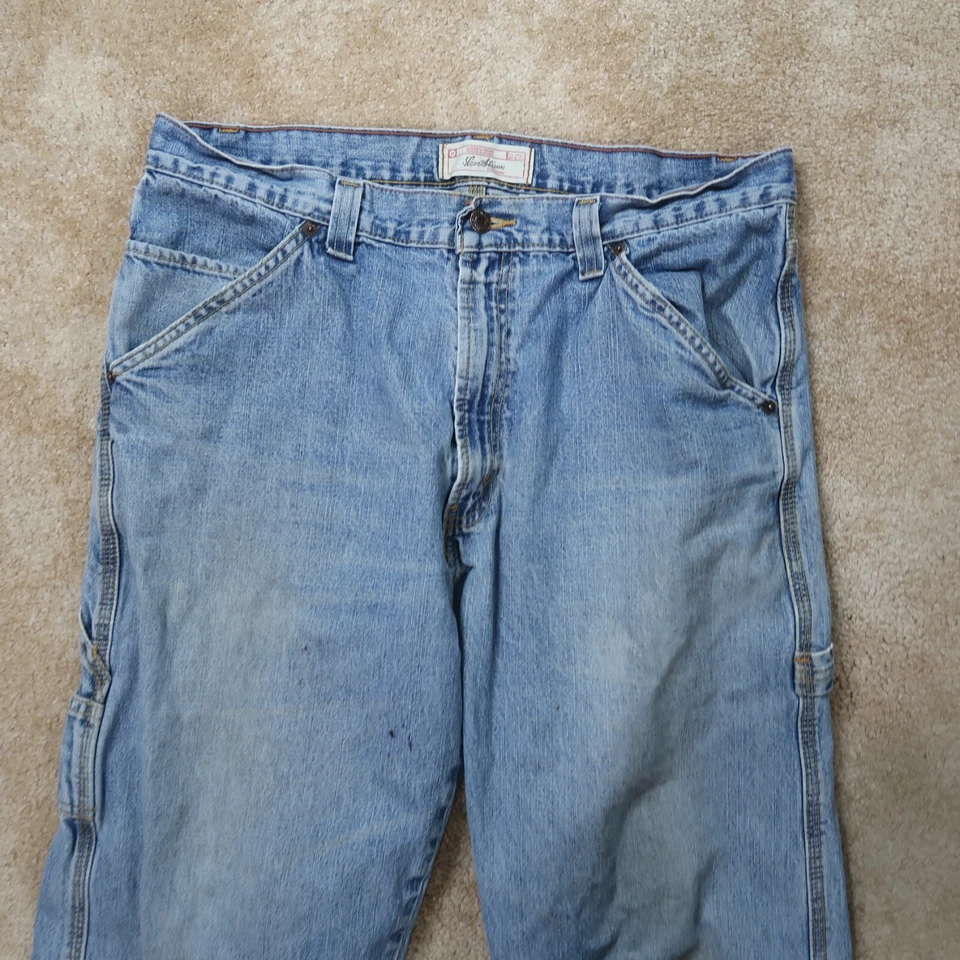 Levi's signature Carpenter Jeans Men's 36x34 Distressed Baggy Skater Y2K - Image 4 of 4