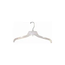 Unbreakable Clear Plastic Dress/Shirt Hanger- 17" Box of 25