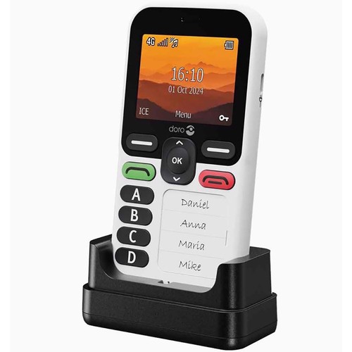 Doro Leva X10 4G Black/White 128MB + 64MB Single-SIM Unlocked SIMFree NEW - Picture 5 of 6