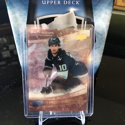 2022-23 Upper Deck ICE Rookie Matty Beniers Ice Premieres /299 Seattle Kraken