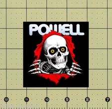 CUSTOM MADE COLLECTIBLE POWELL RIPPER MAGNET (3¼"x3¼") skateboard