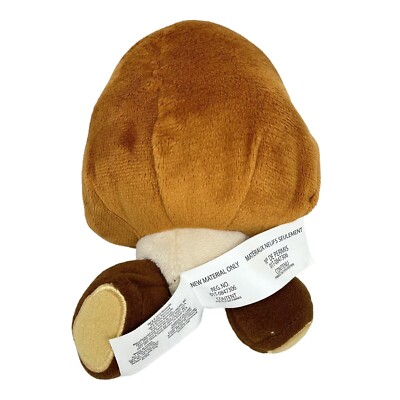 Super Mario Goomba Mushroom Plush Open Mouth Running World Of