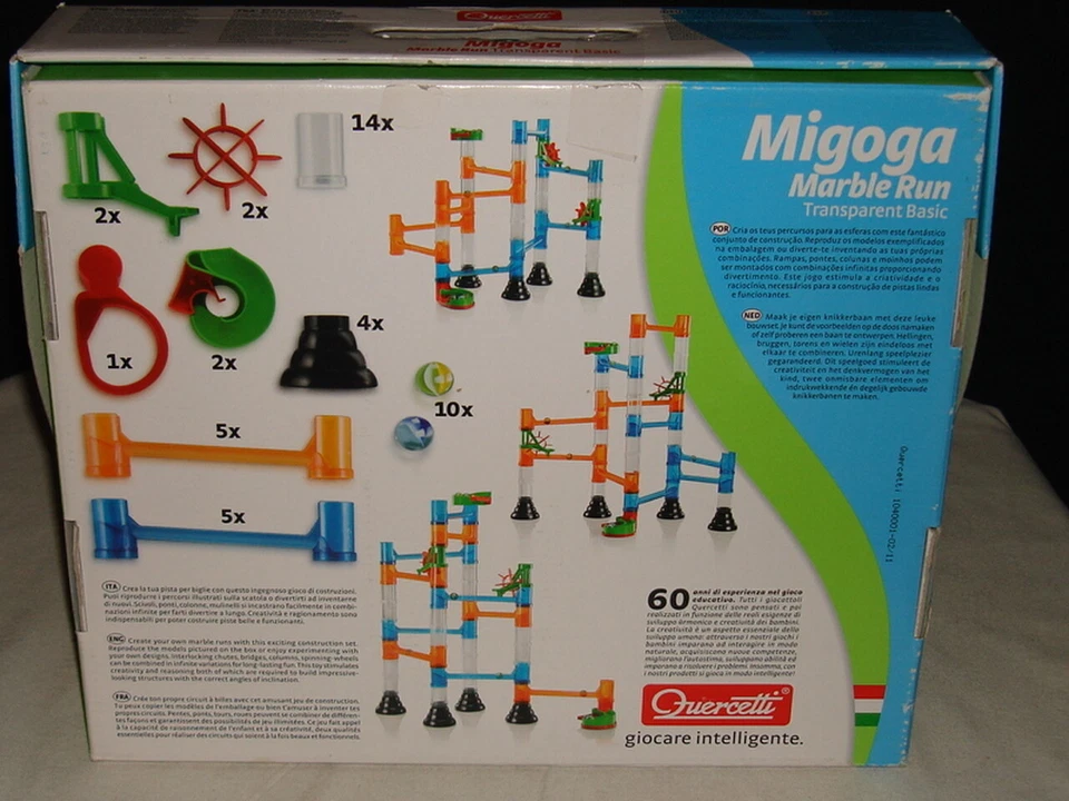 Quercetti Migoga Marble Run 45 pcs. Set Complete MINT - Image 3 of 3