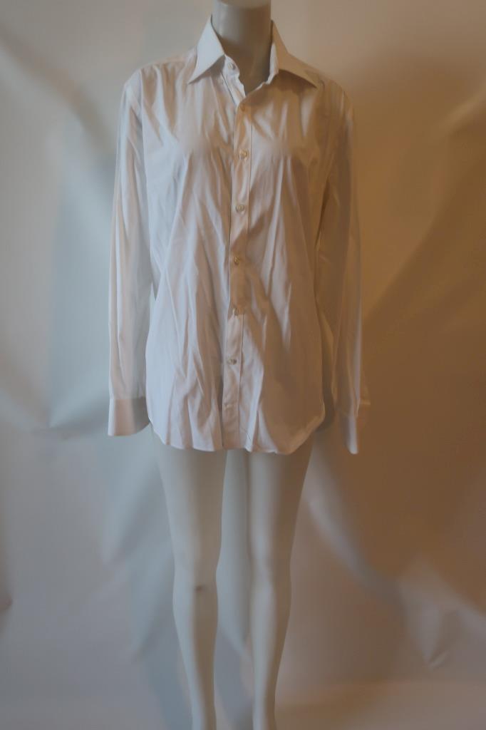 Mens Tod's White Button Down Dress Shirt 42 16 1/2* | eBay