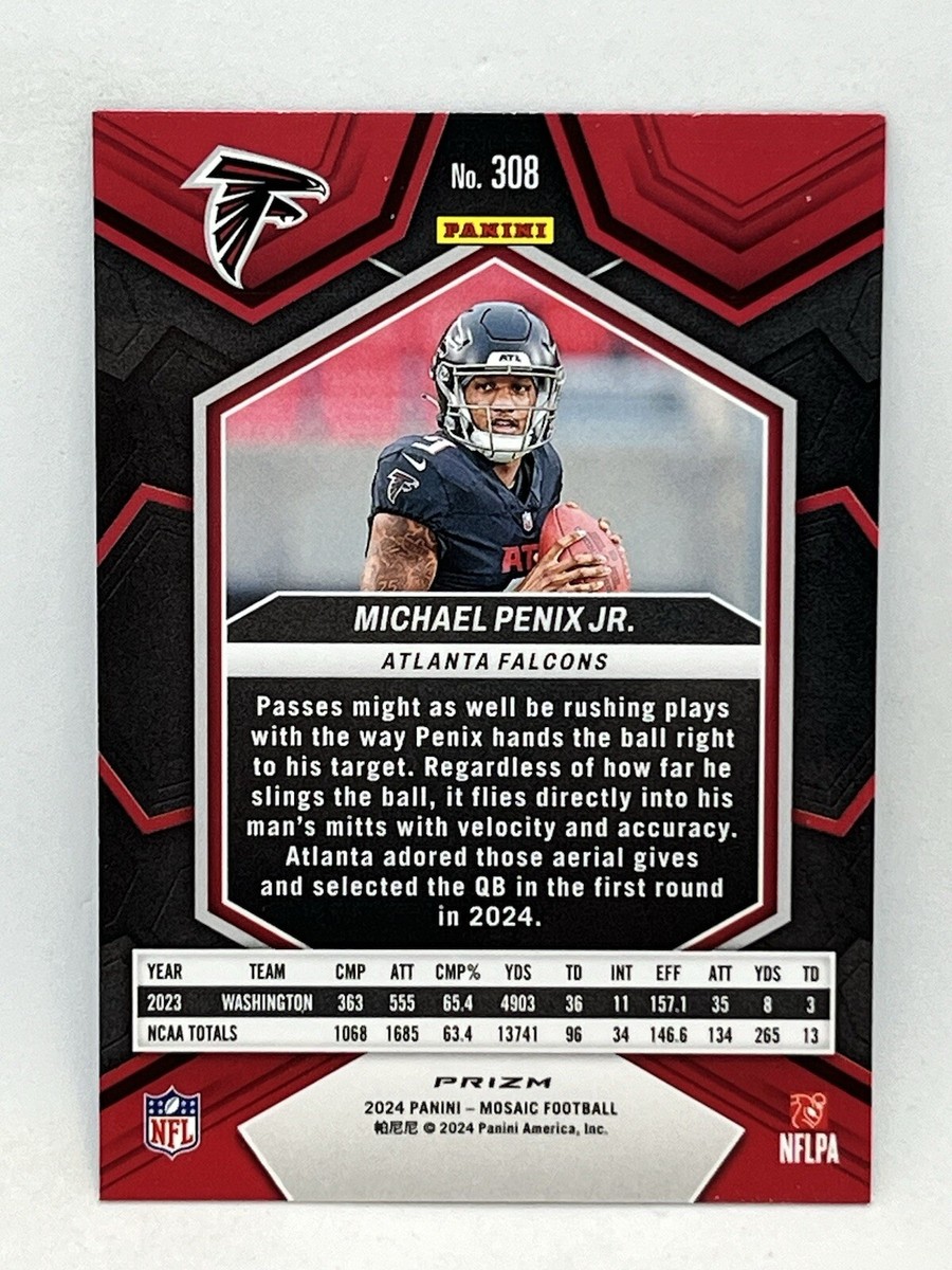49枚限定 Panini マイケル・ペニックス・ジュニア PSA 9 RC 2024 PANINI PRIZM #378 MICHAEL PENIX JR. ROOKIE RC PSA 9 | eBay