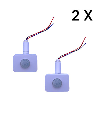 2xLED PIR Infrarot Bewegungssensor Erkennung Automatisches Licht Smart Switch 85-265V
