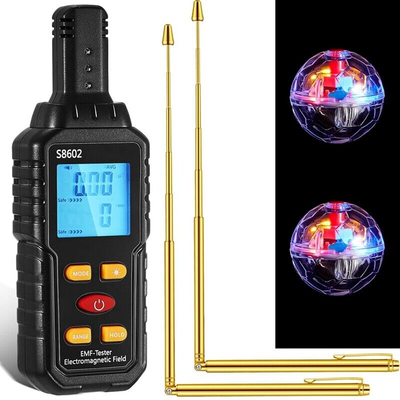 FOWBOA Ghost Hunting Equipment EMF Meter 5 LED Magnetic Field Detector Hand-held Spirit Box Paranormal Equipment,Home And Office EMF Detector - Yahoo