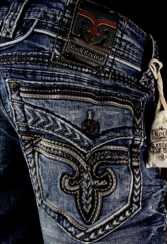 $220 Mens Rock Revival Jeans \