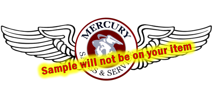 Mercury Cars Dealer Sales Service Racing Flag Wings Vinyl Stickers Decal