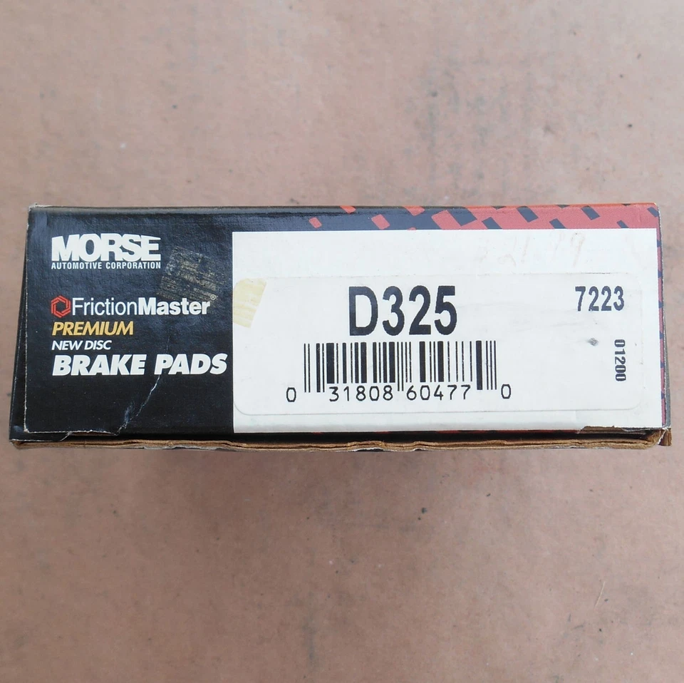 Pastilla de freno trasera Friction Master D325 orgánica 1990-2003 Lexus 1987-2000 Toyota  Foto 4 de 4