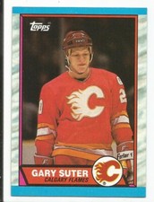 GARY SUTER 1989-90 TOPPS MINT CONDITION CALGARY FLAMES