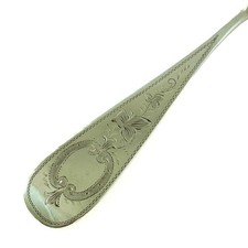 Tafell&ouml;ffel Silber 800 mit floralem Dekor um 1890 (D3827)