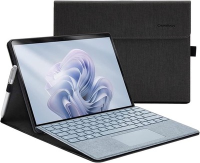 Omnpak Hülle für Microsoft Surface Pro 11/10/9 13'' leicht, Stifthalter, Multi-Wi