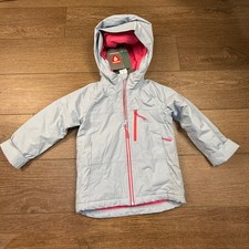 L.L.Bean Girls Wildcat Waterproof Ski Jacket NWT Size 4 Blue Pink Outdoor Hooded