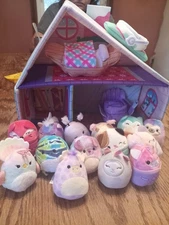 Squishville Lot with Ski Chalet house building furniture