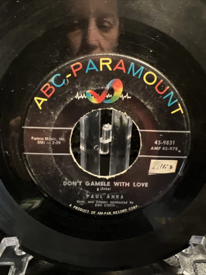 Paul Anka - Don't Gamble With Love,Diana ABC Paramount (45RPM 7”  Single)(J468) - Image 2 of 4
