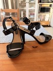 2010s Designer Karl Lagerfeld Patent Leather Buckle Pumps (Black) — photo 2