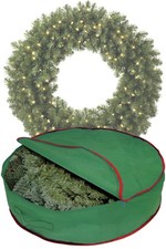 Zippered Storage Bag For Decorative Wreaths - Store Wreaths up to 25 in.