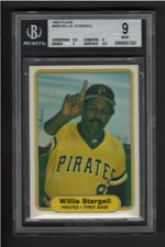 1982 Fleer #499 Willie Stargell BGS 9 MINT with 9.5 GEM CENTER BEAUTY OF HOF'er!