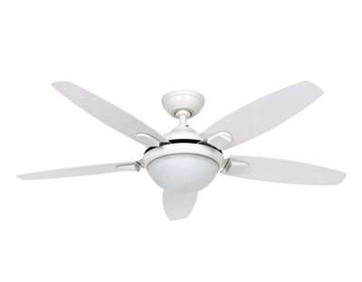 Hunter Contempo 132cm leiser moderner Indoor Deckenventilator mit Licht weiß 50613